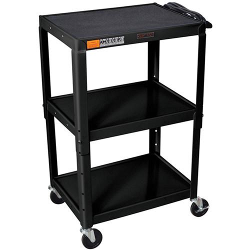 Luxor W42AE Metal Open Shelf Utility Cart