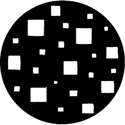 Rosco Standard Steel Gobo #7221 - Floating Squares - Size B 86mm