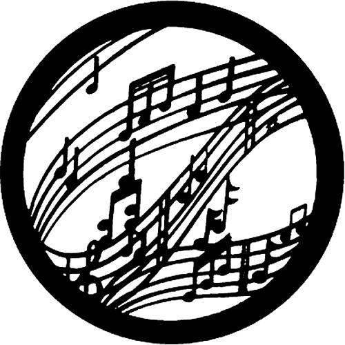 Rosco Standard Steel Gobo #7770 - Music - Size B 86mm