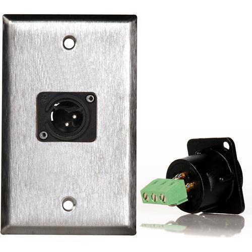 TecNec WPL-1113TB Stainless Steel 1-Gang Wall Plate