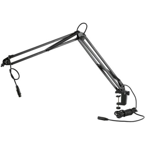 K&M 23850 Broadcast Microphone Desk Arm and Clamp