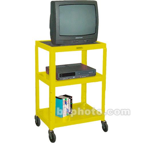 Luxor W42AEY Metal Open Shelf Utility Cart