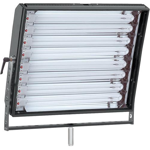 Mole-Richardson Biax-8 Fluorescent Fixture with Yoke, Local, DMX Dimming - 440 Total Watts
