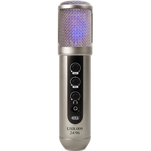 MXL USB.009 Large-Diaphragm 24-Bit 96 kHz Studio USB Microphone