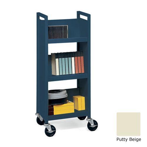 Bretford L327-PB Mobile Utility Truck with 3 Slant Shelves