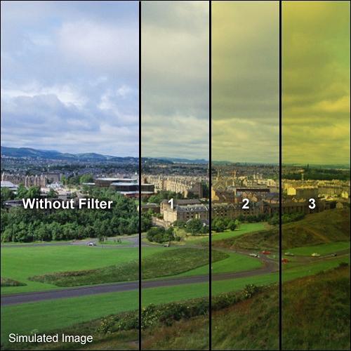 Formatt Hitech 4x4" Yellow 3 Schott-Desag B270 Crown Optical Glass Filter for Black & White Film