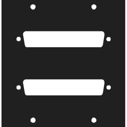 Middle Atlantic Two DB37 Punchout Panel