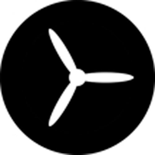 Rosco Standard Steel Gobo #78409B Propeller 3 Inverted