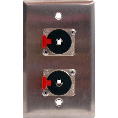 TecNec WPL-1112 1-Gang Wall Plate with 1 4" TRS Jack
