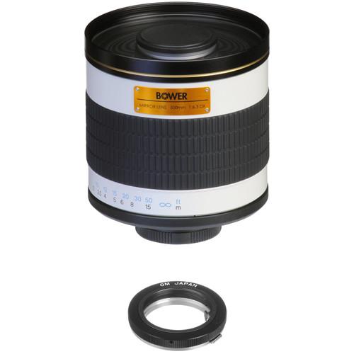 Bower 500mm f 6.3 Manual Focus Telephoto Lens for Olympus OM