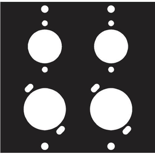 Middle Atlantic Female Male Combo 4 Punchout Panel