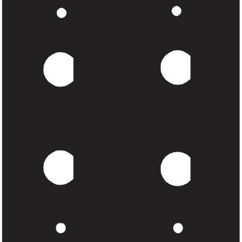 Middle Atlantic Four 3 8" BNC Shell Punchout Panel