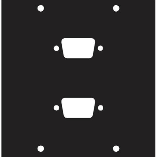 Middle Atlantic Two DB9 Punchout Panel