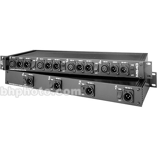 Pro Co Sound MS-43A - Four-Channel, Three-Way Mic Splitter