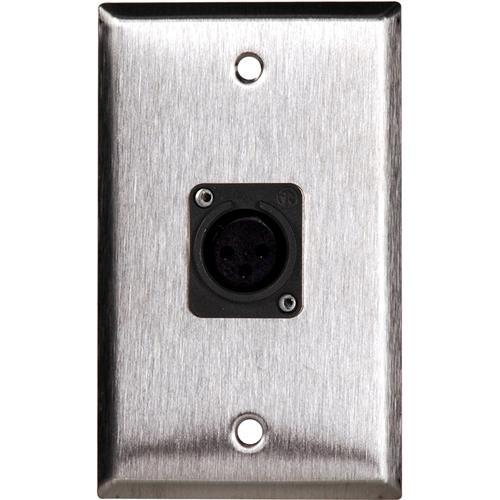 TecNec WPL-1115 Stainless Steel 1-Gang Wall Plate