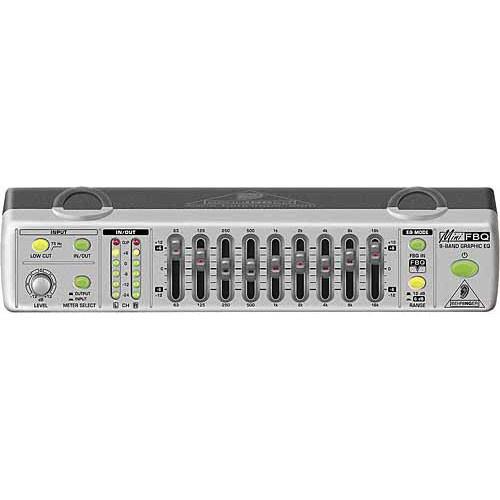 Behringer MINIFBQ FBQ800 - Compact 9-Band Graphic Equalizer with Feedback Detection System