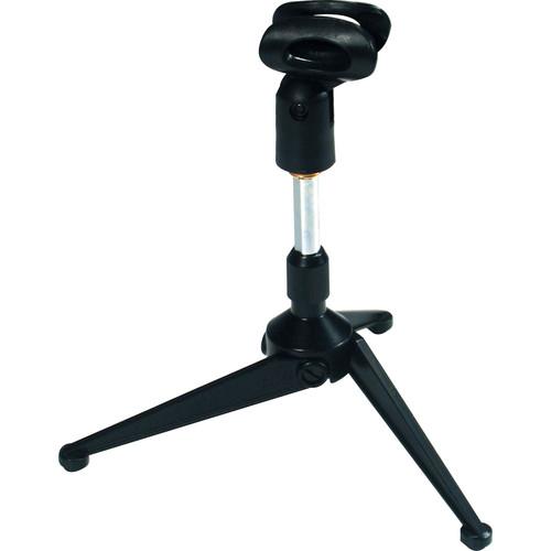 QuikLok A-188 Desktop Microphone Stand with Tripod Base - Height: 4.3 to 6.7"