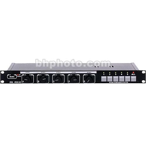 RDL RCX-5C - Five Zone Audio Controller for RDL RCX Series Room Combining System
