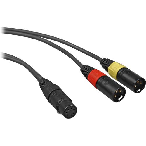Sennheiser AC418 5-pin XLR Female to Dual XLR Male Y-Cable