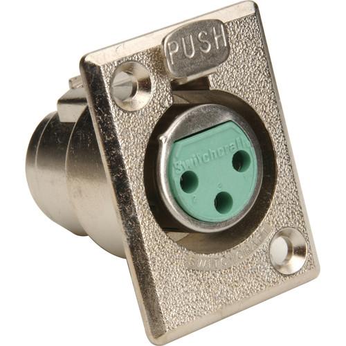 Switchcraft D3F Female Surface-Mount 3-Pin XLR Connector