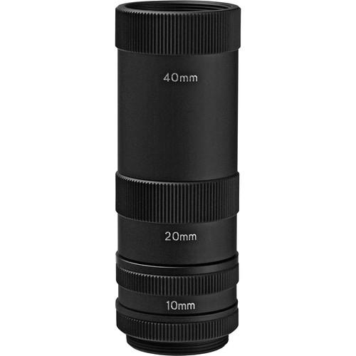 Tamron EX10 Tamron Extension Ring Set includes 0.5, 1, 2, 5, 10, 20, 40mm Extension Rings for C-Mount Industrial Lenses, 25.5mm Screw