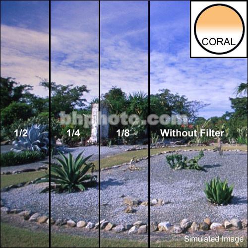 Tiffen 6 x 6" 1 8 Coral Hard-Edge Graduated Filter