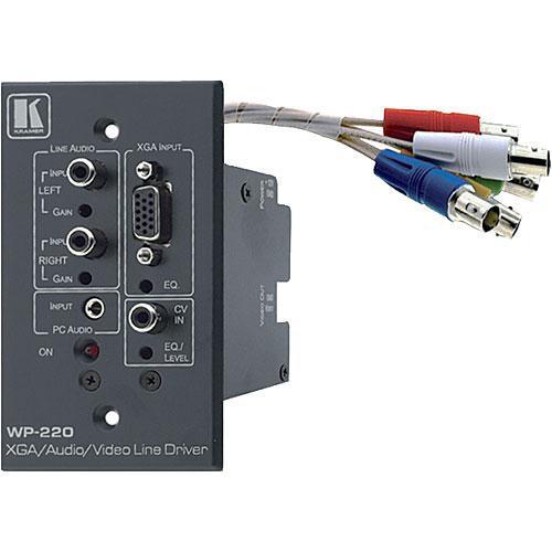 Kramer Computer Graphics & Video Line Amp w Audio & Wall Plate