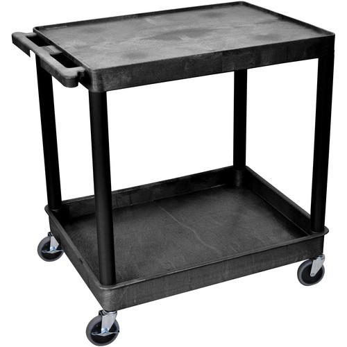 Luxor TC21 32 x 24" Two-Shelf Utility Cart