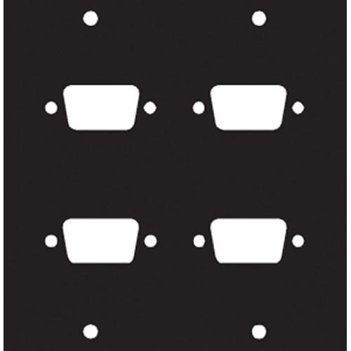 Middle Atlantic 4DB9 Punchout Panel