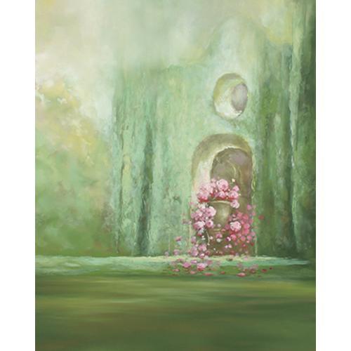 Won Background Muslin Xcanvas Background - Floral Castle - 10x20