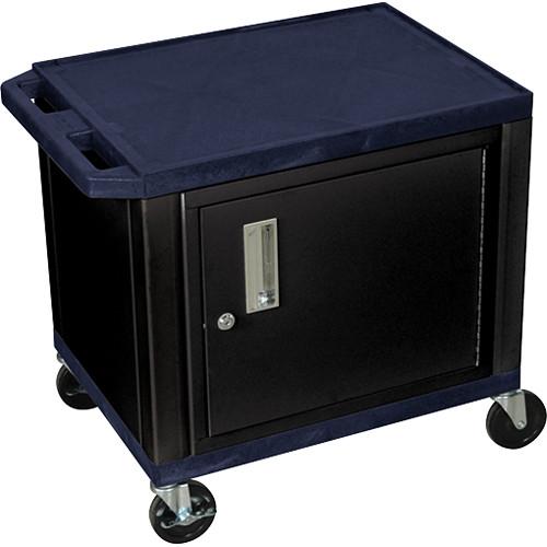 Luxor 24.5" Tuffy Cart with Cabinet and Electrical Assembly