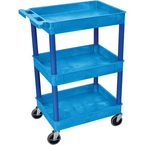 Luxor 24 x 18" Three-Shelf Utility Cart