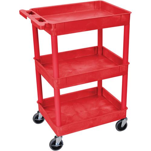 Luxor 24 x 18" Three-Shelf Utility Cart