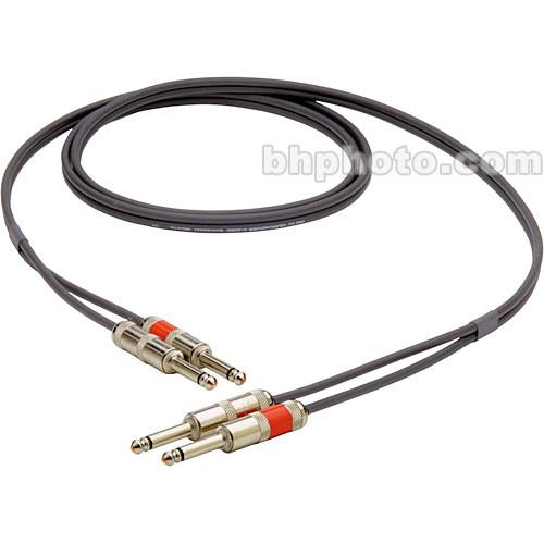 Pro Co Sound DK Series Dual Unbalanced 1 4" Male to 1 4" Male Keyboard Patch Cable - 20