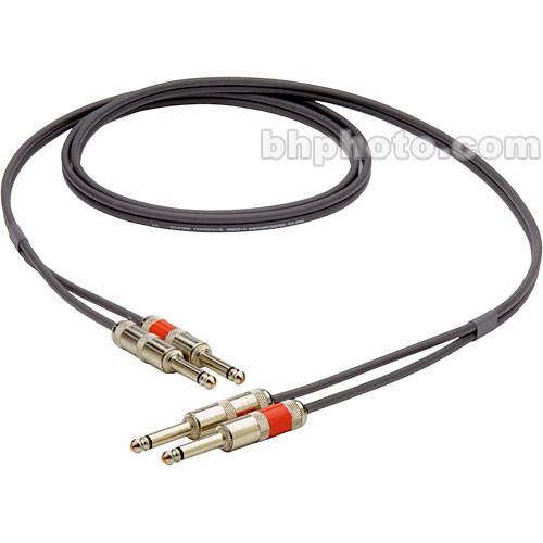 Pro Co Sound DK Series Dual Unbalanced 1 4" Male to 1 4" Male Keyboard Patch Cable - 5