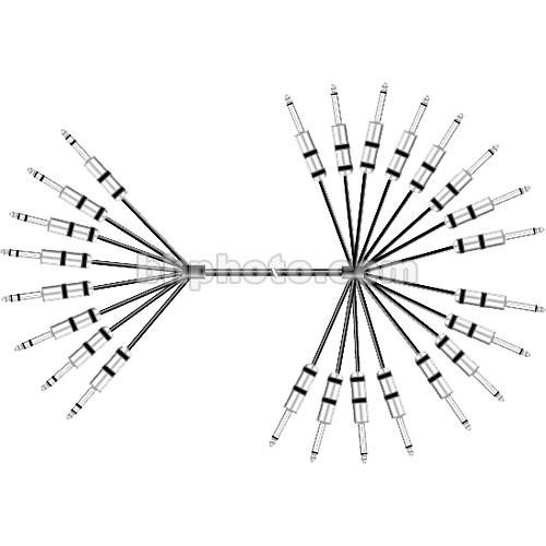 Pro Co Sound MTIP0816Q-10 Analog Harness Cable 8x 1 4" TRS Phone Male to 16x 1 4" TS Phone Male
