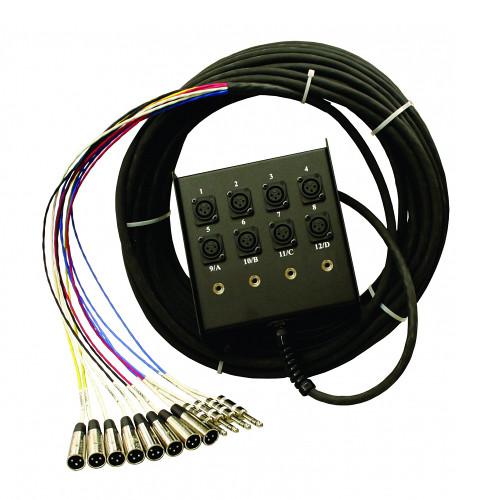 Pro Co Sound StageMaster Snake 12 Channel Stagebox to Fanout