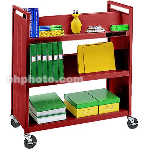 Bretford Mobile Utility Truck with 1 Flat & 4 Slanted Shelves - Cardinal