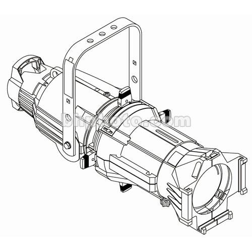 ETC Source 4 750 Watt Ellipsoidal Spotlight, White, Stage Pin - 50 Degrees