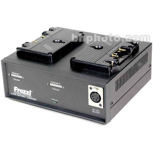 Frezzi FLC-2 Dual Lithium-Ion Battery Charger Power Supply with Anton Bauer 3-Stud Mount