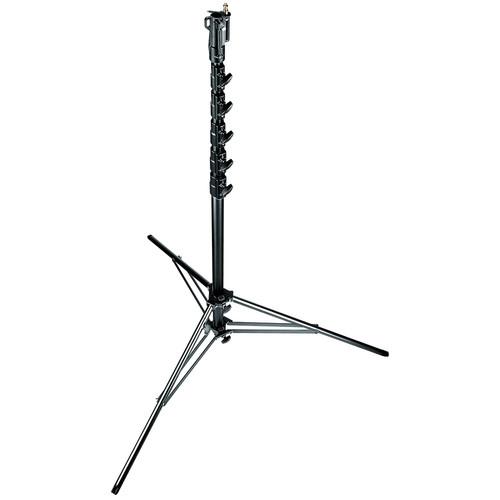 Manfrotto 269HDBU Super High Aluminum Stand with Leveling Leg - Black - 24