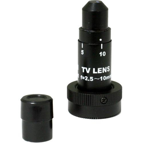 Marshall Electronics V-ZPL-05-01 CS Mount 2.5-10mm Mini Zoom Pinhole Lens With Removable Pinhole Cap