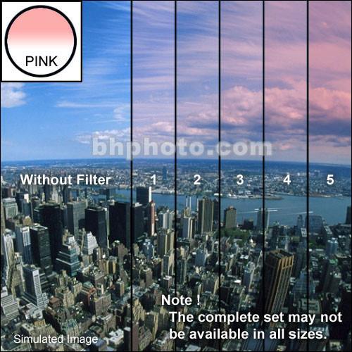 Tiffen 3 x 3" 4 Pink Hard-Edge Graduated Filter