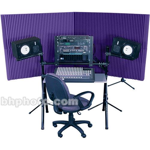 Auralex MAX-Wall 420 - Four 20" x 48" x 4 3 8" Mobile Acoustic Panels, Two MAX-Stands and Two MAX-Clamps