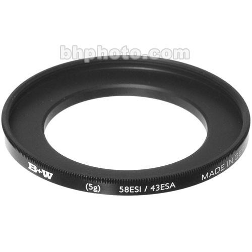 B W 43-58mm Step-Up Ring