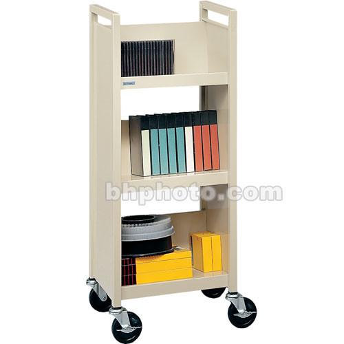 Bretford Mobile Utility Truck with 3 Slanted Shelves - Putty