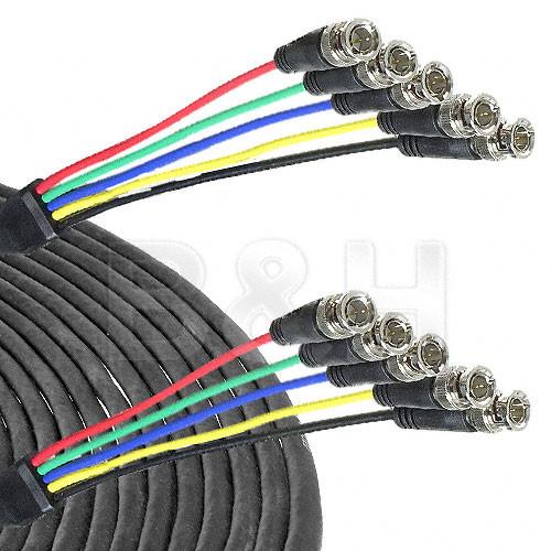 Canare 5-BNC Male to 5-BNC Male Cable - 25 ft