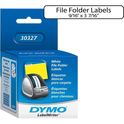 Dymo White 1-Up File Folder Labels