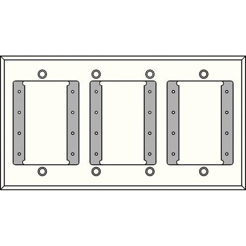 FSR IPS-PWP1Q-WHT 4 Gang Wall Plate