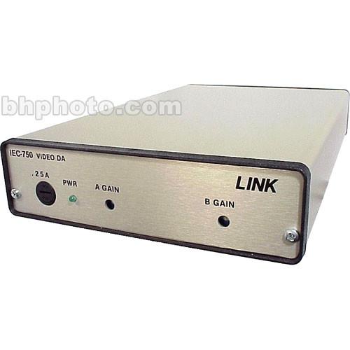 Link Electronics IEC-750 1x8 Distribution Amplifier - Composite Video, Dual 1x4 Configuration, Gain Control